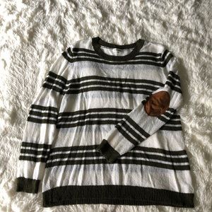 White and green striped shirt